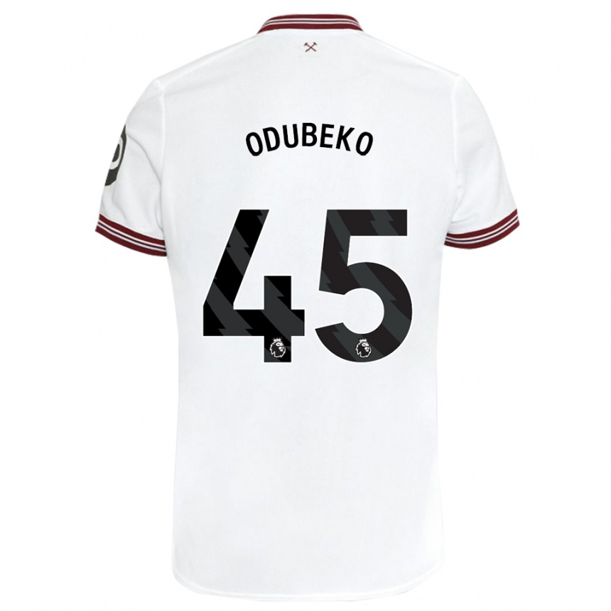 Niño Fútbol Camiseta Mipo Odubeko #45 Blanco 2ª Equipación 2023/24 México