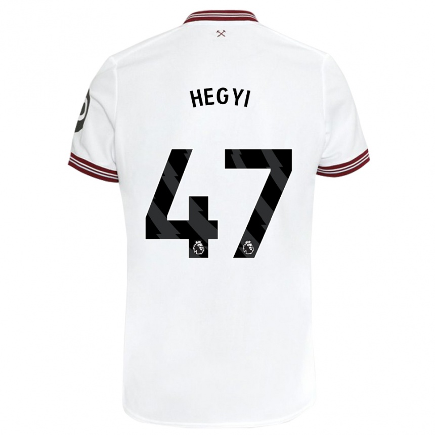 Niño Fútbol Camiseta Krisztian Hegyi #47 Blanco 2ª Equipación 2023/24 México