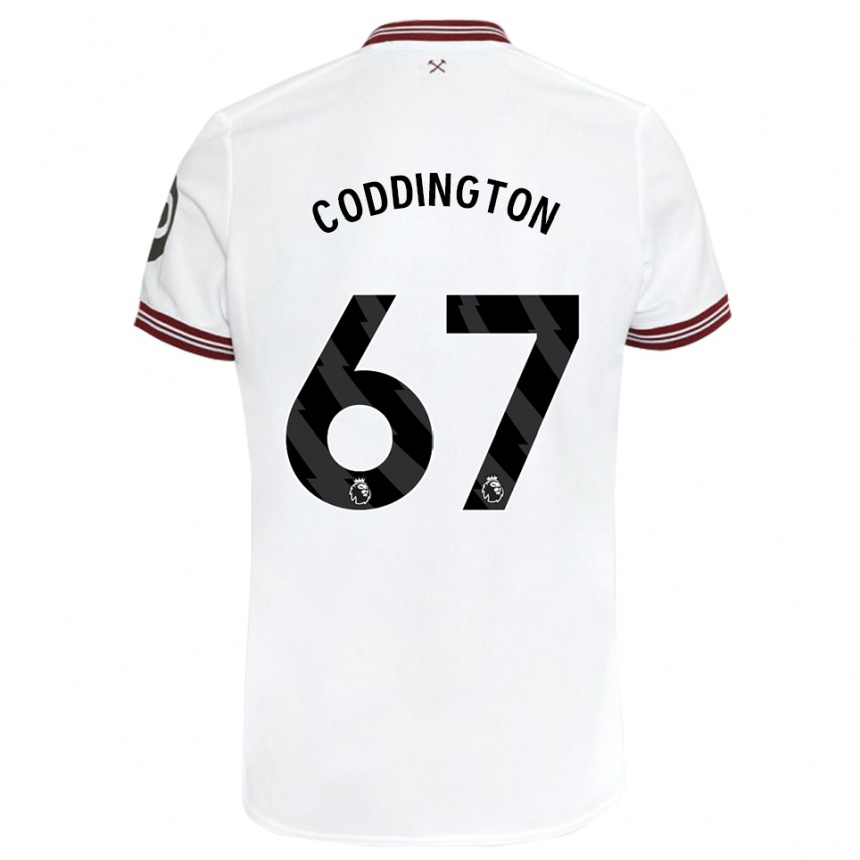 Niño Fútbol Camiseta Remy Coddington #67 Blanco 2ª Equipación 2023/24 México