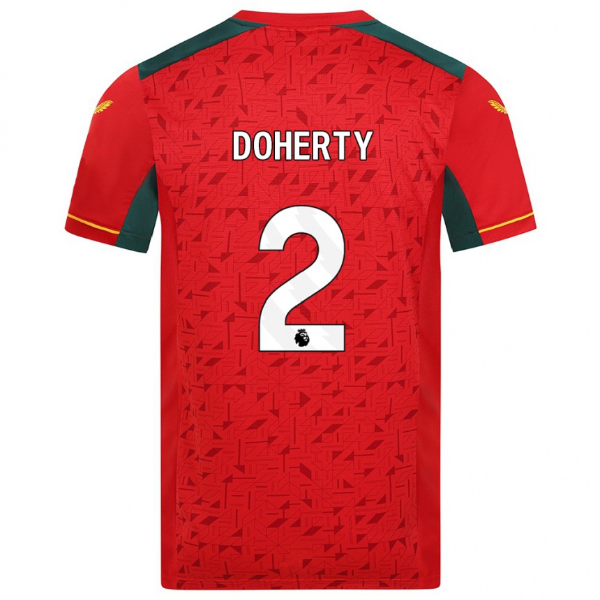 Niño Fútbol Camiseta Matt Doherty #2 Rojo 2ª Equipación 2023/24 México