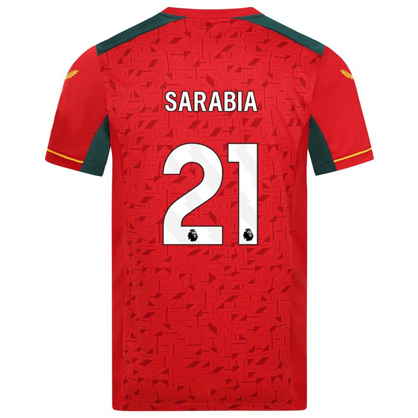 Niño Fútbol Camiseta Pablo Sarabia #21 Rojo 2ª Equipación 2023/24 México