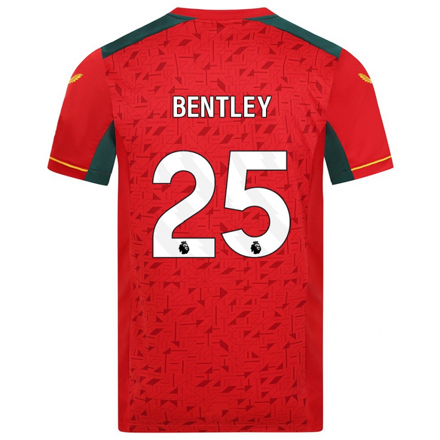 Niño Fútbol Camiseta Daniel Bentley #25 Rojo 2ª Equipación 2023/24 México