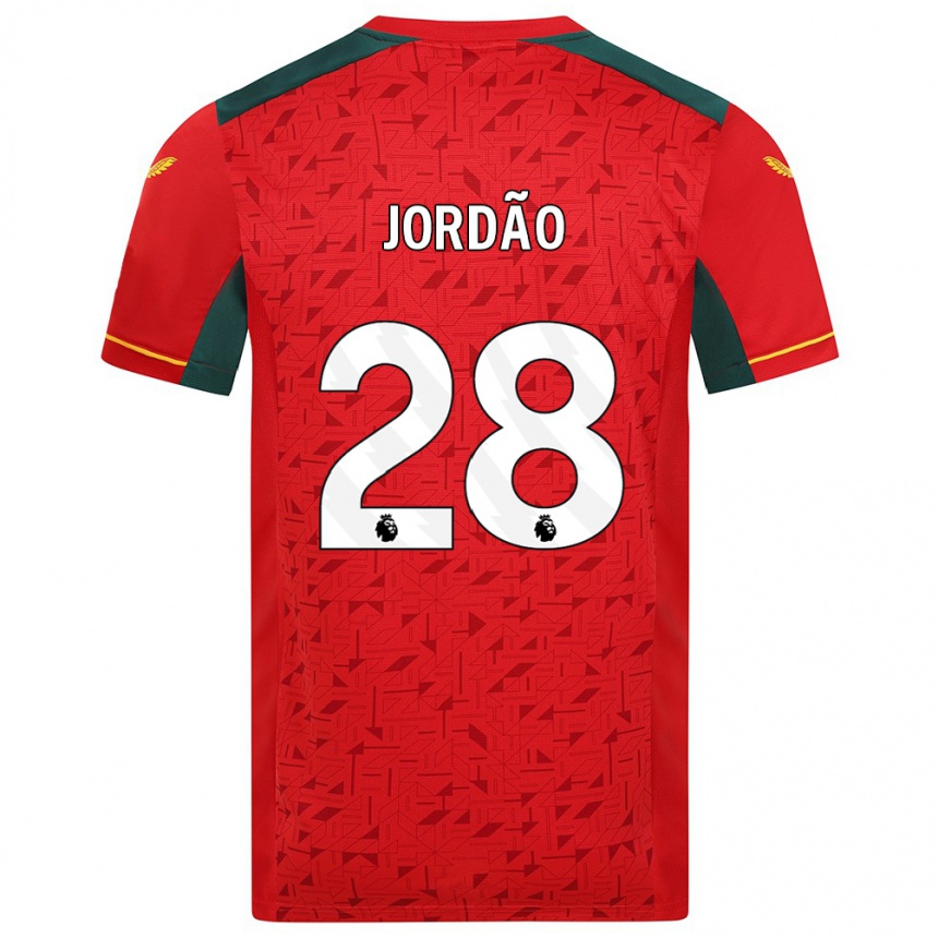 Niño Fútbol Camiseta Bruno Jordão #28 Rojo 2ª Equipación 2023/24 México