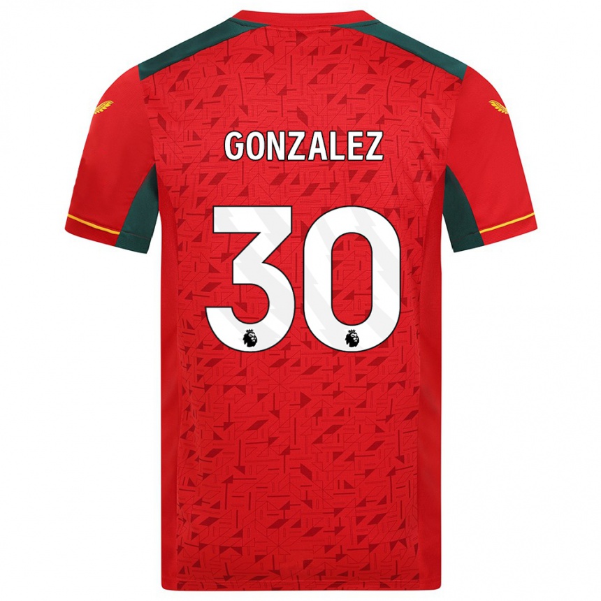 Niño Fútbol Camiseta Enso González #30 Rojo 2ª Equipación 2023/24 México