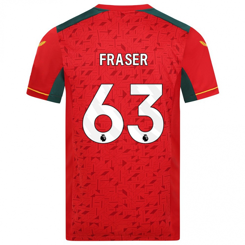 Niño Fútbol Camiseta Nathan Fraser #63 Rojo 2ª Equipación 2023/24 México