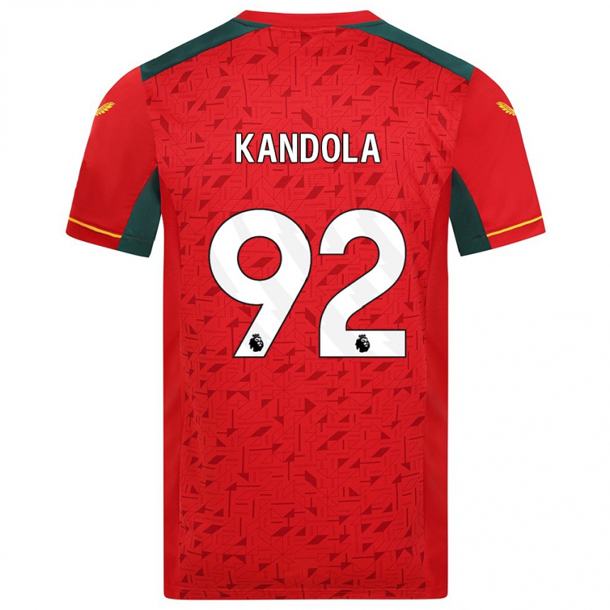 Niño Fútbol Camiseta Kam Kandola #92 Rojo 2ª Equipación 2023/24 México