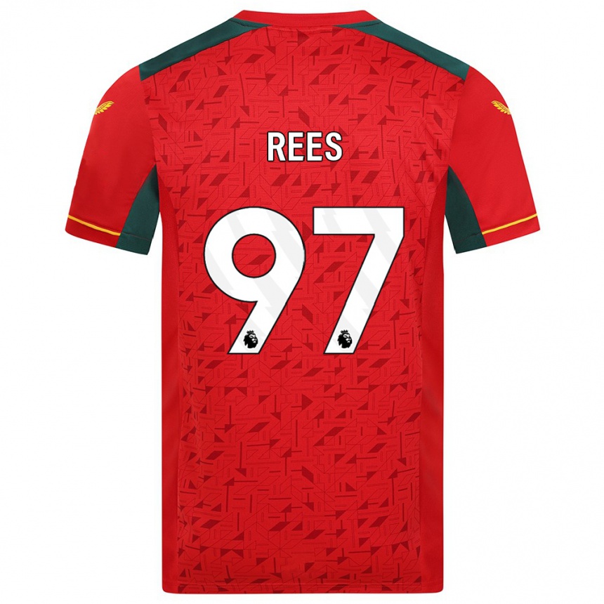 Niño Fútbol Camiseta Mason Rees #97 Rojo 2ª Equipación 2023/24 México
