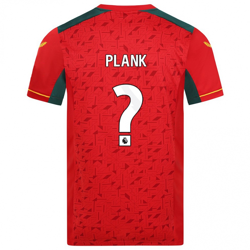 Niño Fútbol Camiseta Dom Plank #0 Rojo 2ª Equipación 2023/24 México