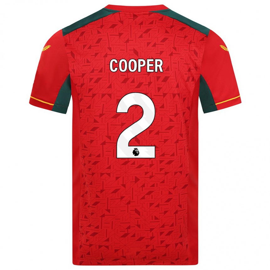 Niño Fútbol Camiseta Laura Cooper #2 Rojo 2ª Equipación 2023/24 México