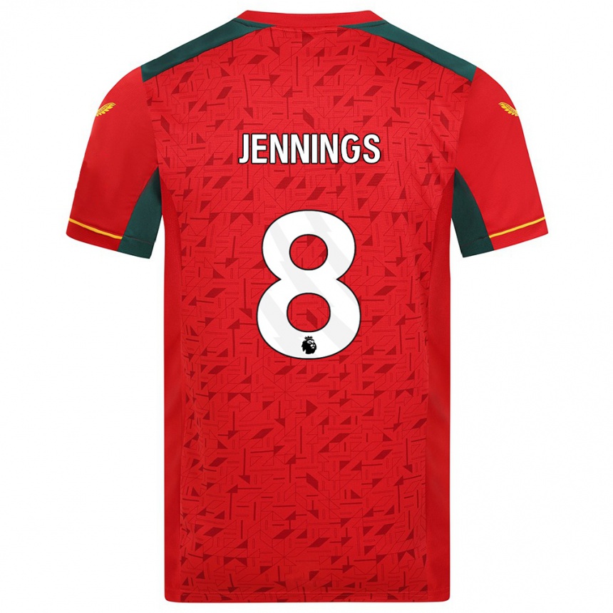 Niño Fútbol Camiseta Shannie Jennings #8 Rojo 2ª Equipación 2023/24 México