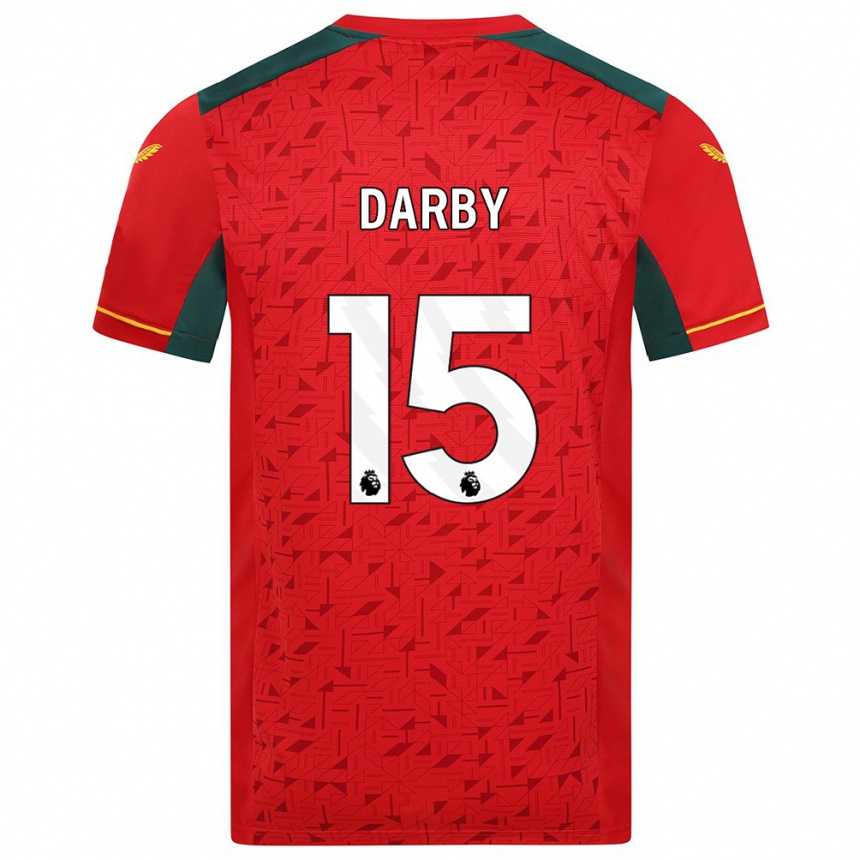 Niño Fútbol Camiseta Kelly Darby #15 Rojo 2ª Equipación 2023/24 México