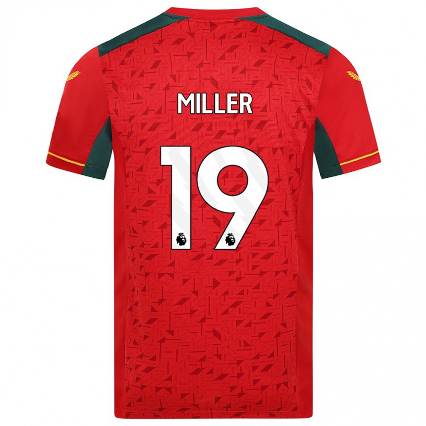 Niño Fútbol Camiseta Ali Miller #19 Rojo 2ª Equipación 2023/24 México