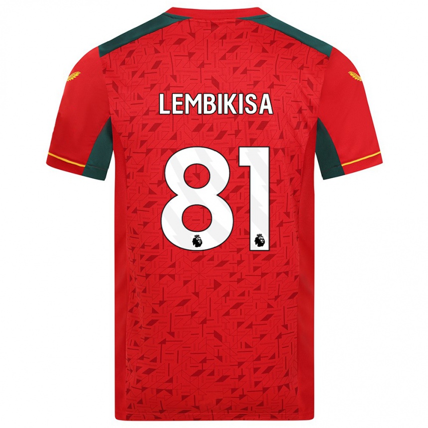 Niño Fútbol Camiseta Dexter Lembikisa #81 Rojo 2ª Equipación 2023/24 México