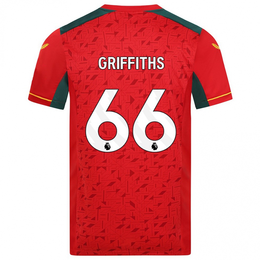 Niño Fútbol Camiseta Harvey Griffiths #66 Rojo 2ª Equipación 2023/24 México