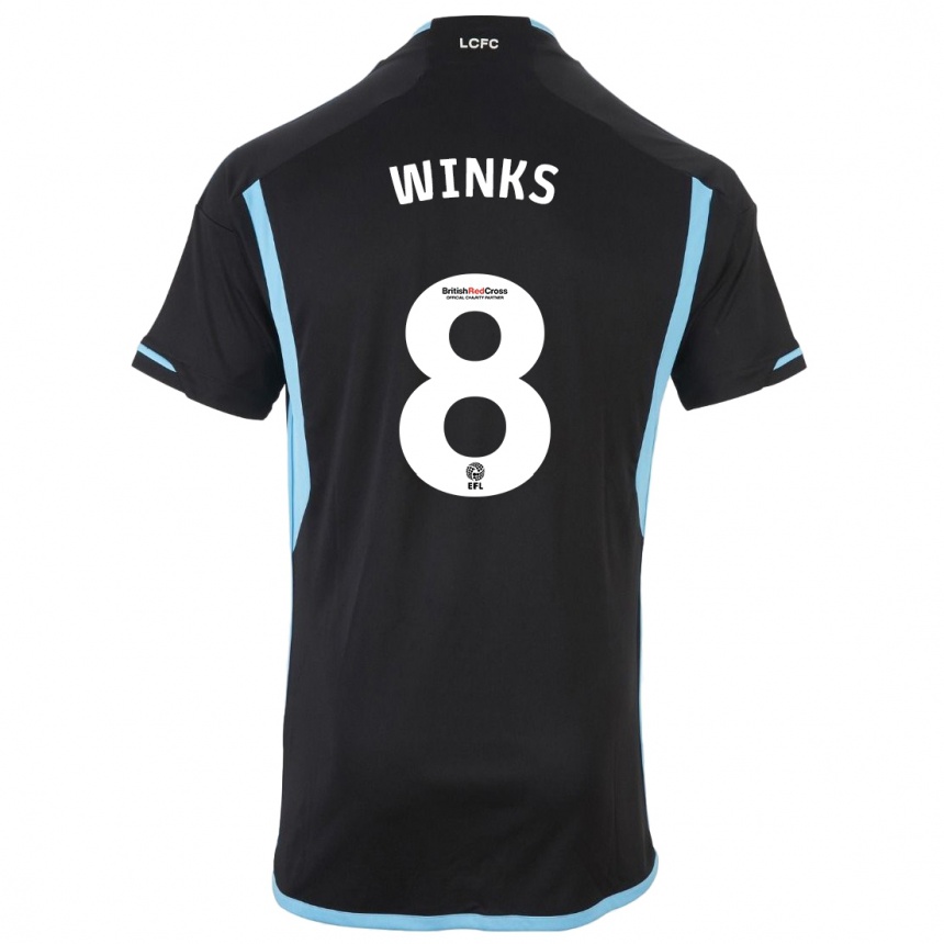Niño Fútbol Camiseta Harry Winks #8 Negro 2ª Equipación 2023/24 México