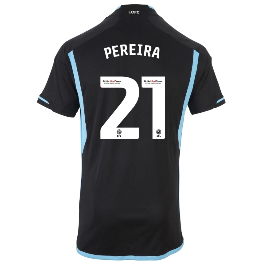 Niño Fútbol Camiseta Ricardo Pereira #21 Negro 2ª Equipación 2023/24 México