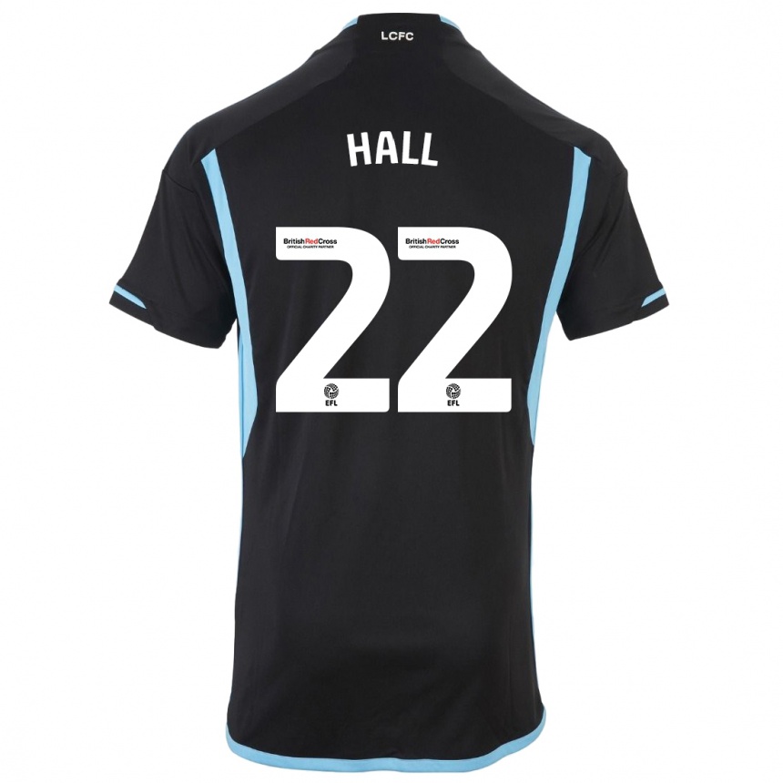 Niño Fútbol Camiseta Kiernan Dewsbury-Hall #22 Negro 2ª Equipación 2023/24 México