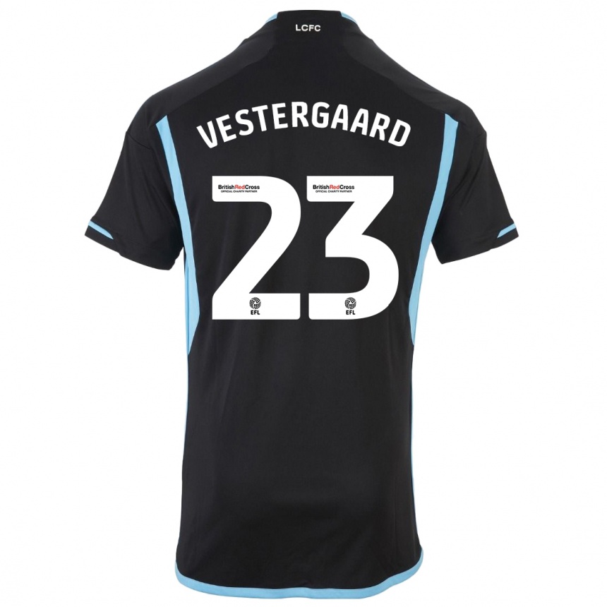 Niño Fútbol Camiseta Jannik Vestergaard #23 Negro 2ª Equipación 2023/24 México