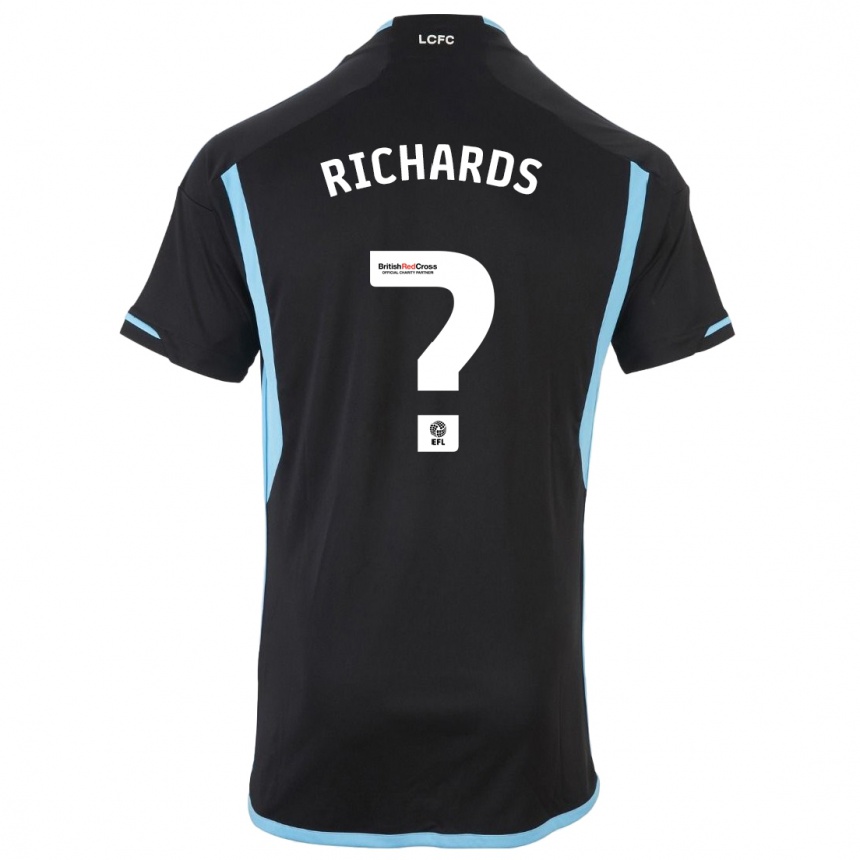 Niño Fútbol Camiseta Amani Richards #0 Negro 2ª Equipación 2023/24 México