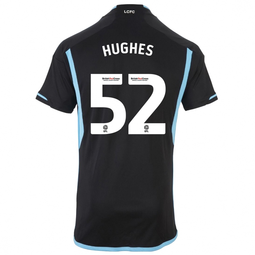 Niño Fútbol Camiseta Iestyn Hughes #52 Negro 2ª Equipación 2023/24 México