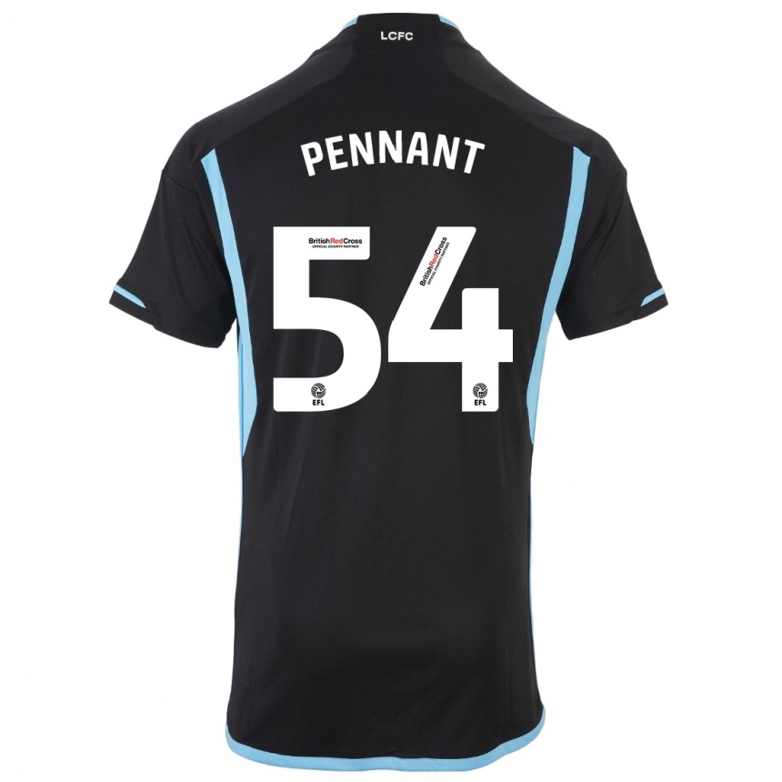 Niño Fútbol Camiseta Kian Pennant #54 Negro 2ª Equipación 2023/24 México