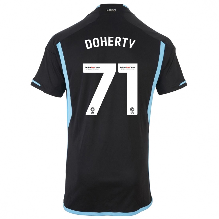 Niño Fútbol Camiseta Arlo Doherty #71 Negro 2ª Equipación 2023/24 México