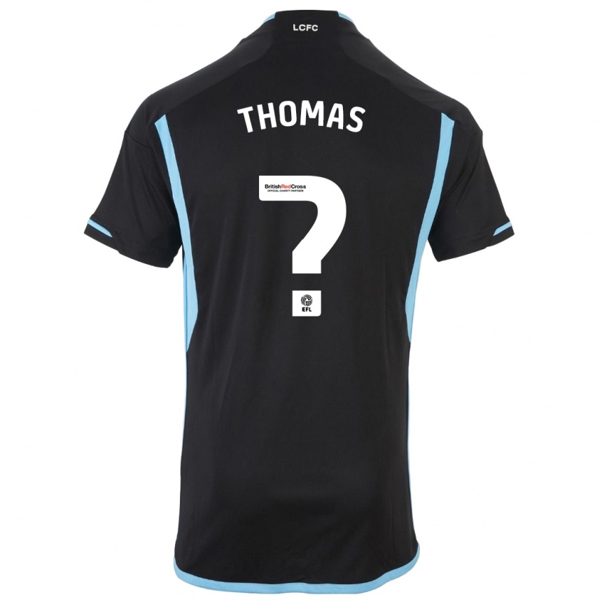 Niño Fútbol Camiseta Tristan Thomas #0 Negro 2ª Equipación 2023/24 México