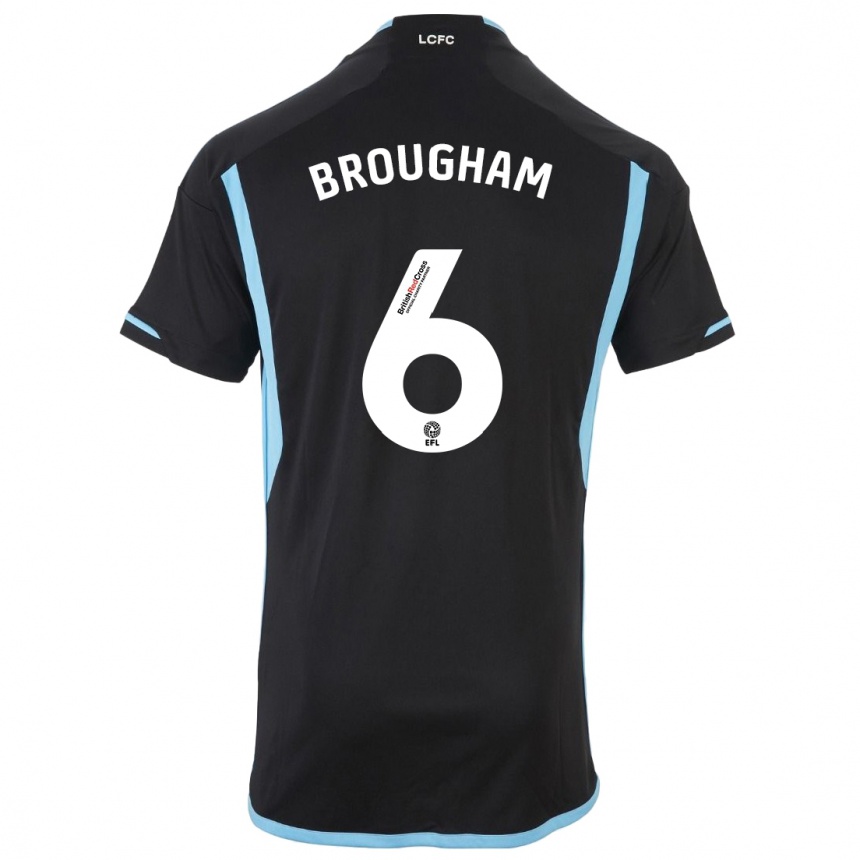 Niño Fútbol Camiseta Georgia Brougham #6 Negro 2ª Equipación 2023/24 México