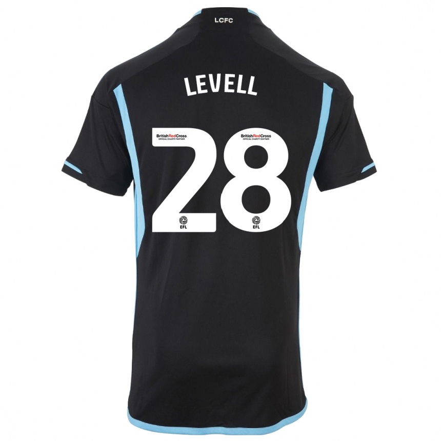 Niño Fútbol Camiseta Kirstie Levell #28 Negro 2ª Equipación 2023/24 México