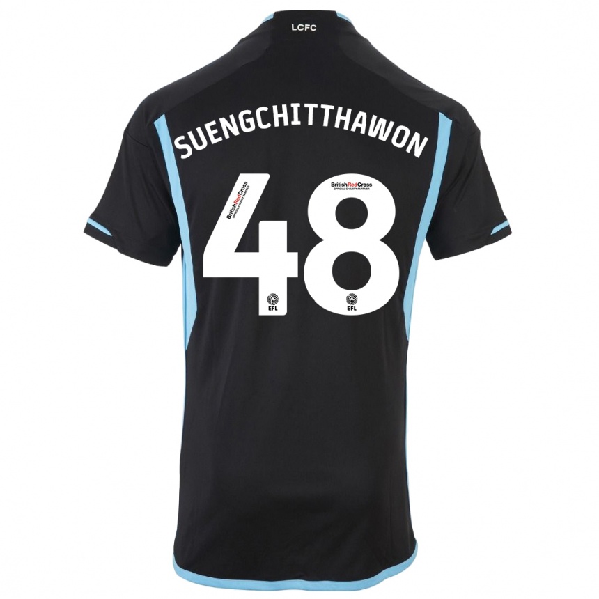 Niño Fútbol Camiseta Thanawat Suengchitthawon #48 Negro 2ª Equipación 2023/24 México