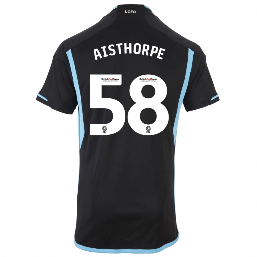 Niño Fútbol Camiseta Bailey Aisthorpe #58 Negro 2ª Equipación 2023/24 México