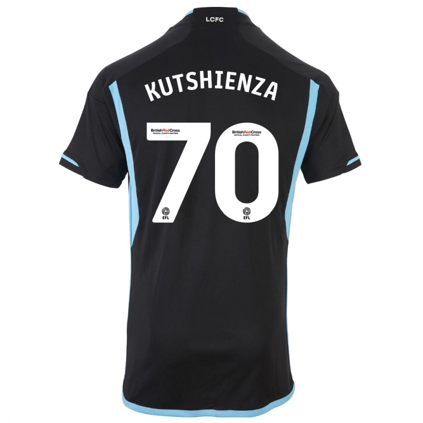 Niño Fútbol Camiseta Jesper Kutshienza #70 Negro 2ª Equipación 2023/24 México