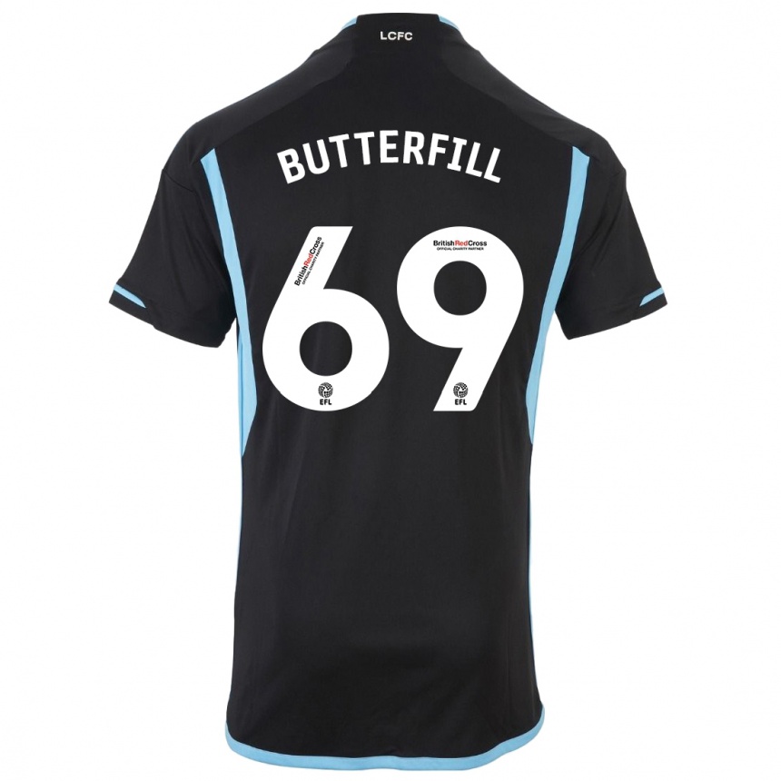 Niño Fútbol Camiseta Jack Butterfill #69 Negro 2ª Equipación 2023/24 México