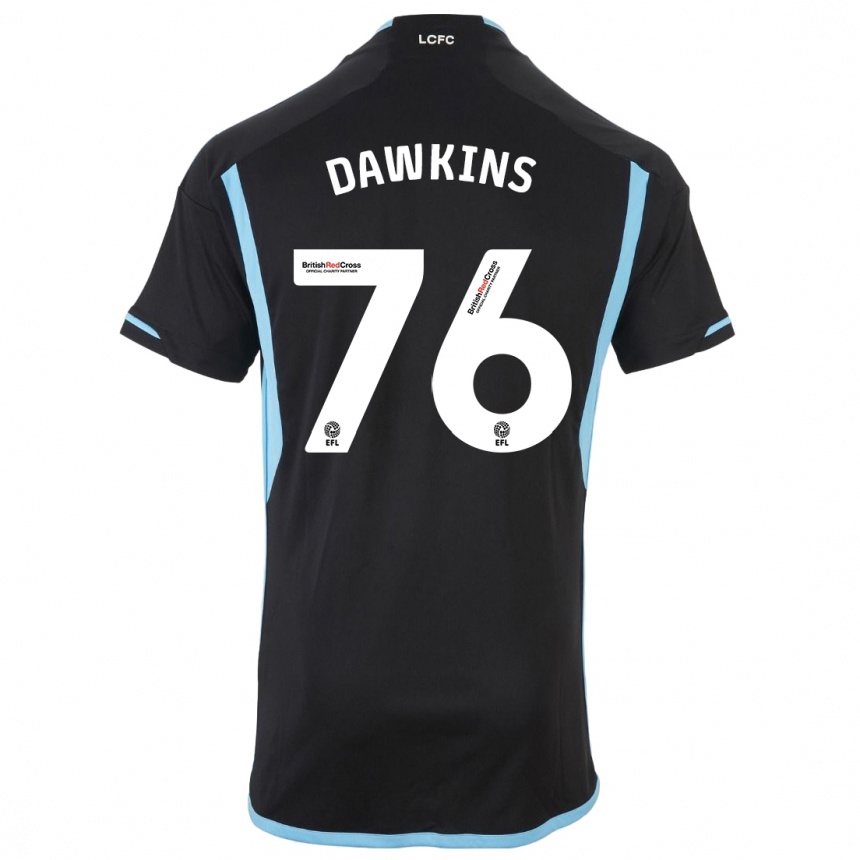 Niño Fútbol Camiseta Kartell Dawkins #76 Negro 2ª Equipación 2023/24 México