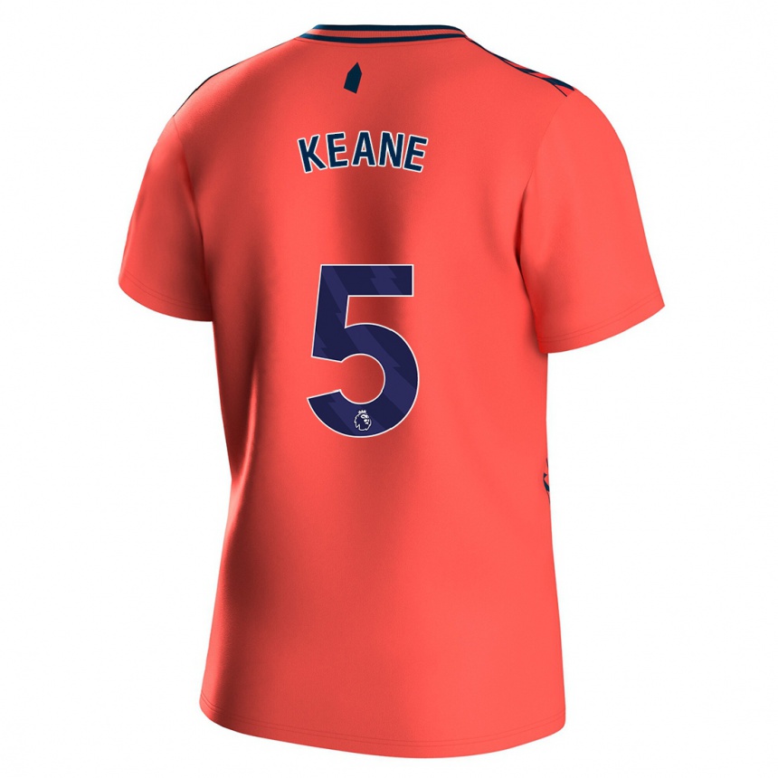 Niño Fútbol Camiseta Michael Keane #5 Coralino 2ª Equipación 2023/24 México