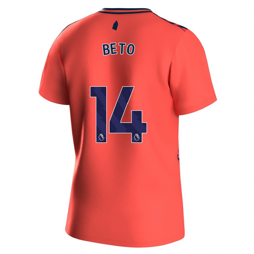 Niño Fútbol Camiseta Beto #14 Coralino 2ª Equipación 2023/24 México