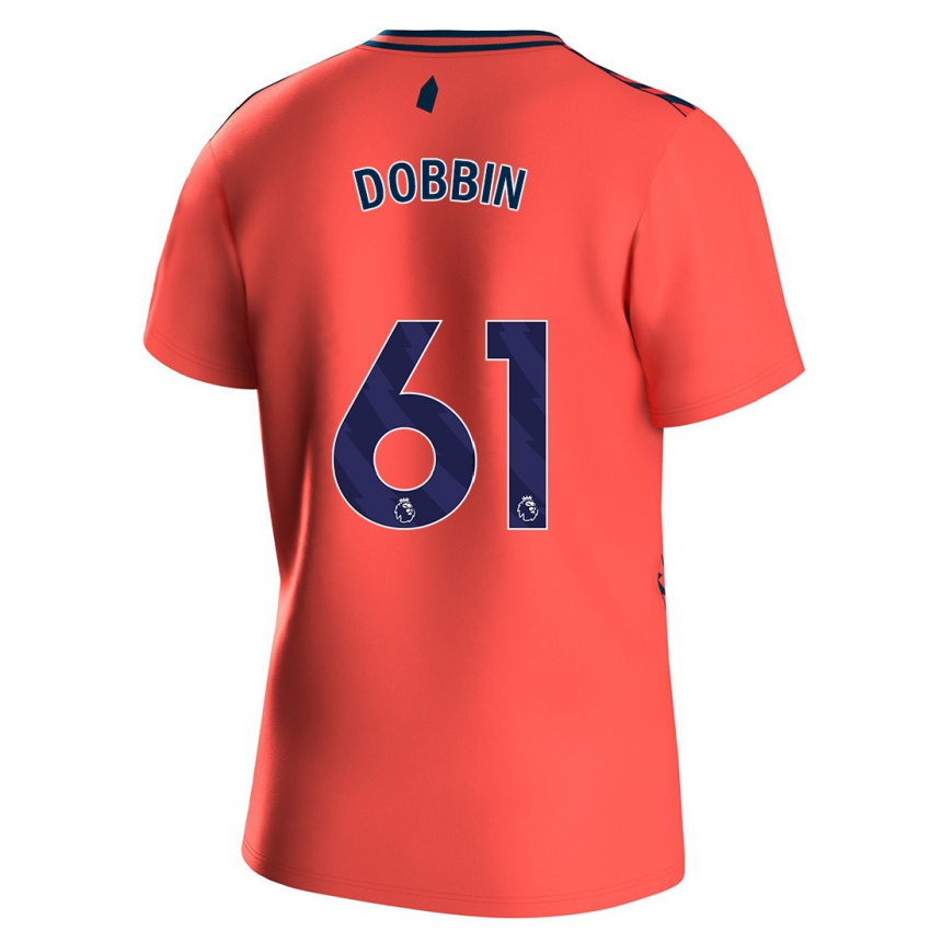 Niño Fútbol Camiseta Lewis Dobbin #61 Coralino 2ª Equipación 2023/24 México