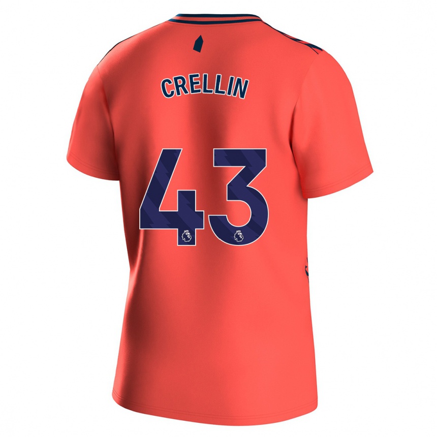 Niño Fútbol Camiseta Billy Crellin #43 Coralino 2ª Equipación 2023/24 México