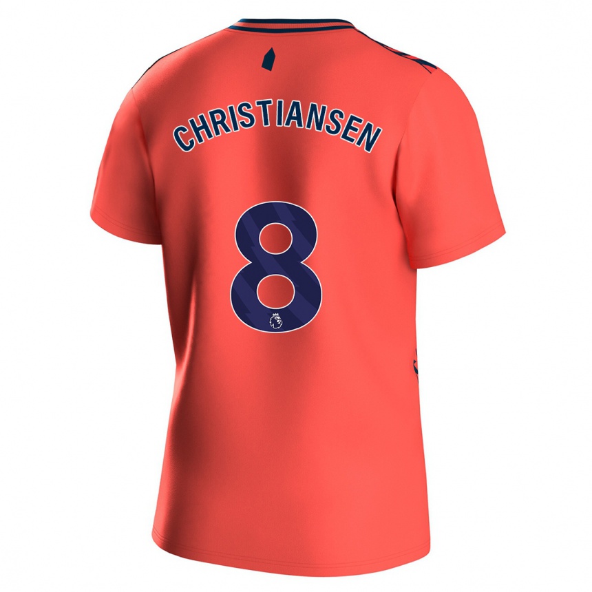 Niño Fútbol Camiseta Izzy Christiansen #8 Coralino 2ª Equipación 2023/24 México