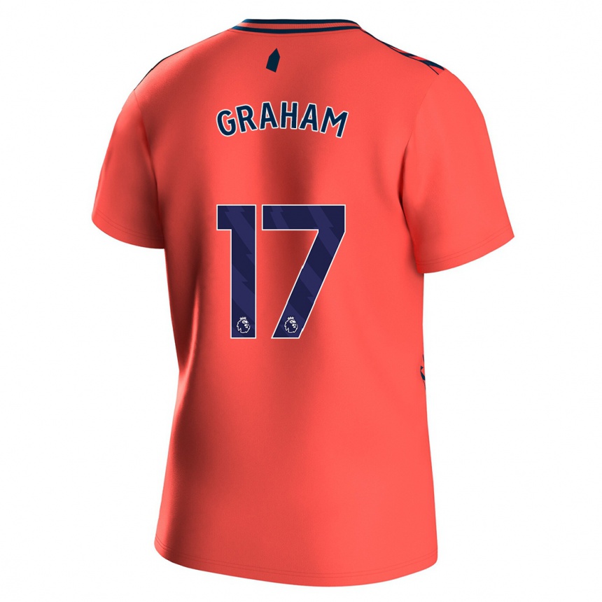 Niño Fútbol Camiseta Lucy Graham #17 Coralino 2ª Equipación 2023/24 México