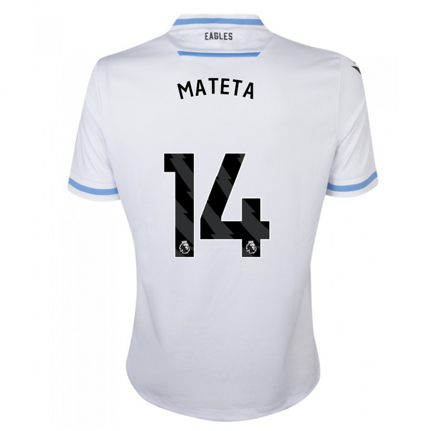 Niño Fútbol Camiseta Jean-Philippe Mateta #14 Blanco 2ª Equipación 2023/24 México