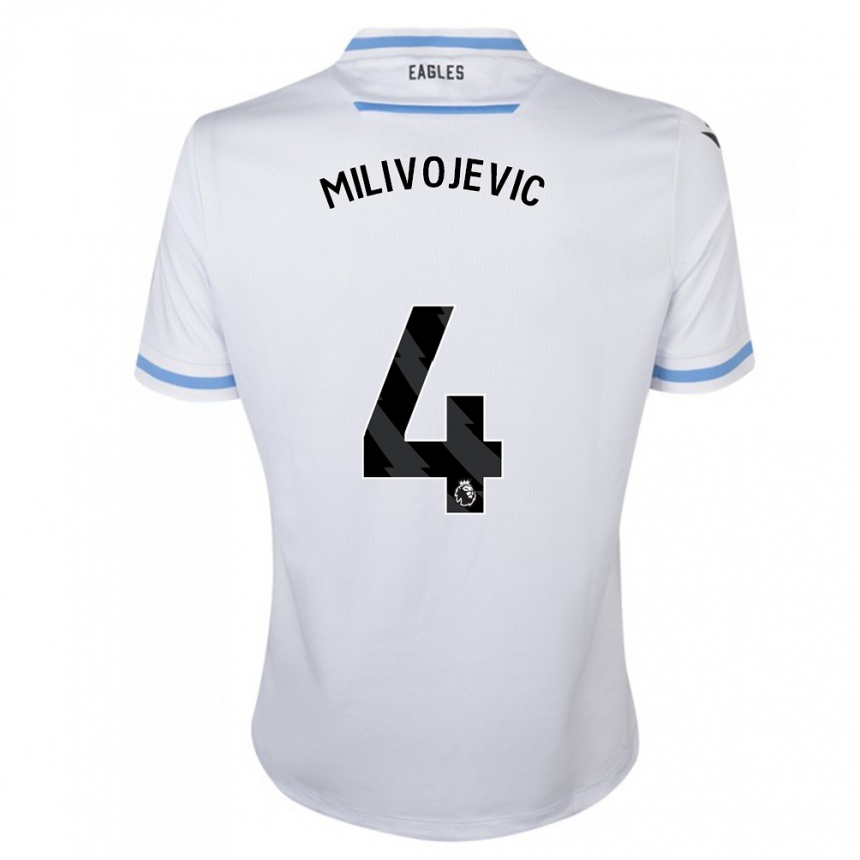 Niño Fútbol Camiseta Luka Milivojevic #4 Blanco 2ª Equipación 2023/24 México