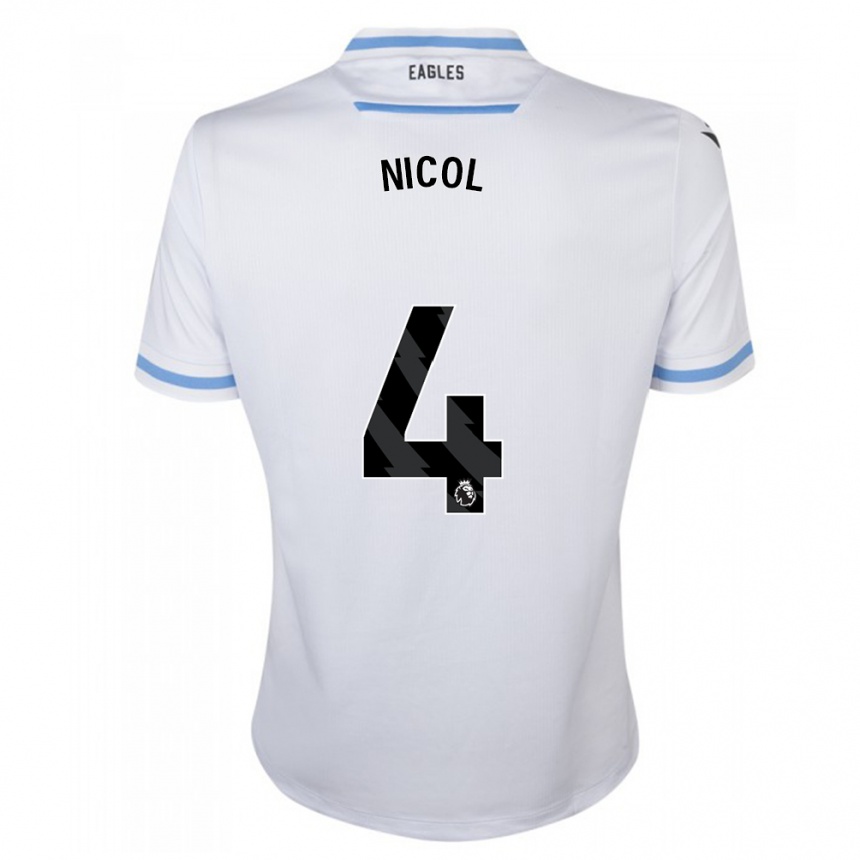 Niño Fútbol Camiseta Leigh Nicol #4 Blanco 2ª Equipación 2023/24 México