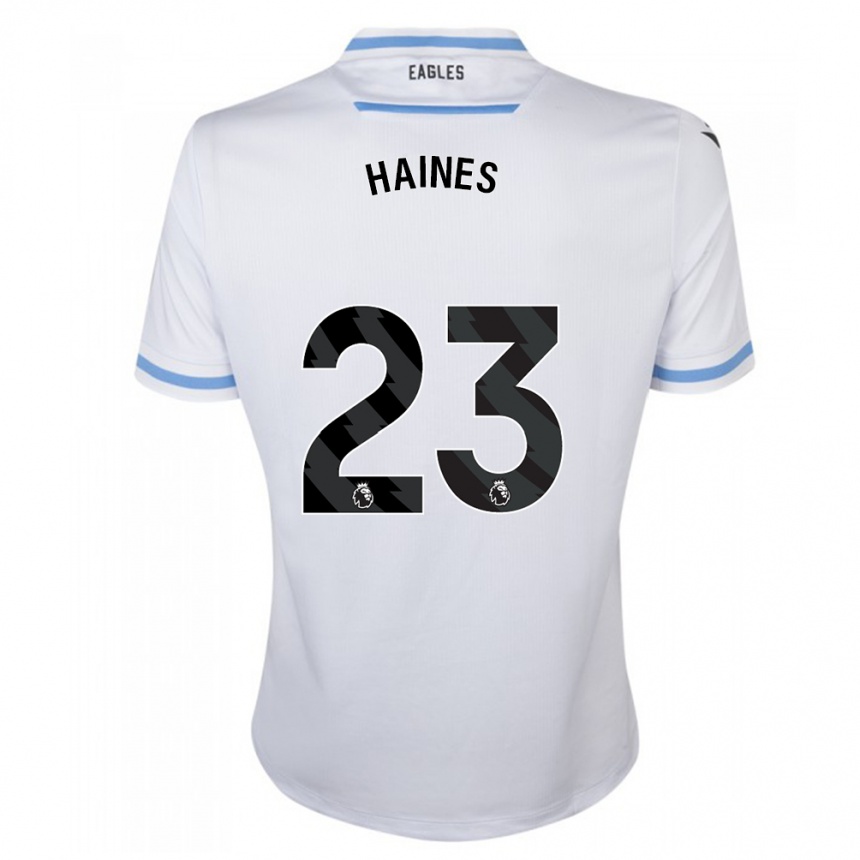 Niño Fútbol Camiseta Coral-Jade Haines #23 Blanco 2ª Equipación 2023/24 México