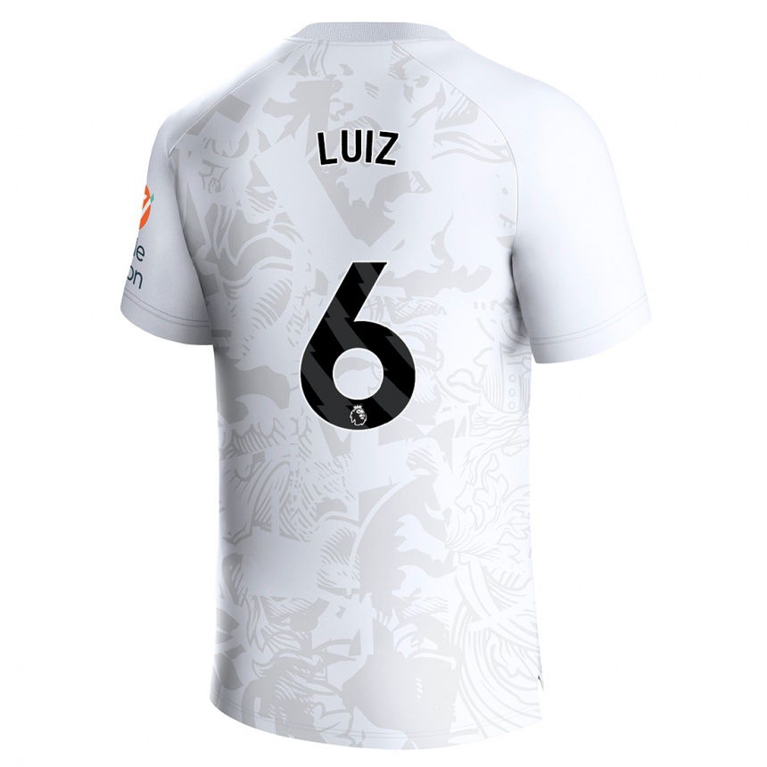 Niño Fútbol Camiseta Douglas Luiz #6 Blanco 2ª Equipación 2023/24 México