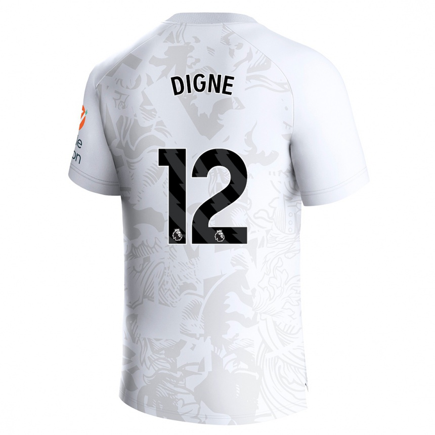 Niño Fútbol Camiseta Lucas Digne #12 Blanco 2ª Equipación 2023/24 México