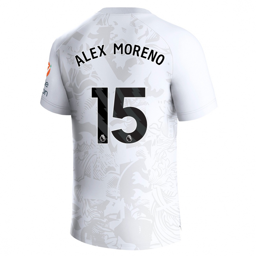 Niño Fútbol Camiseta Álex Moreno #15 Blanco 2ª Equipación 2023/24 México