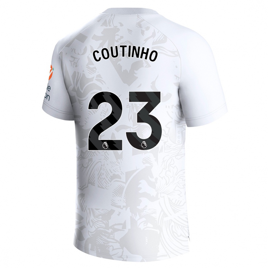 Niño Fútbol Camiseta Philippe Coutinho #23 Blanco 2ª Equipación 2023/24 México