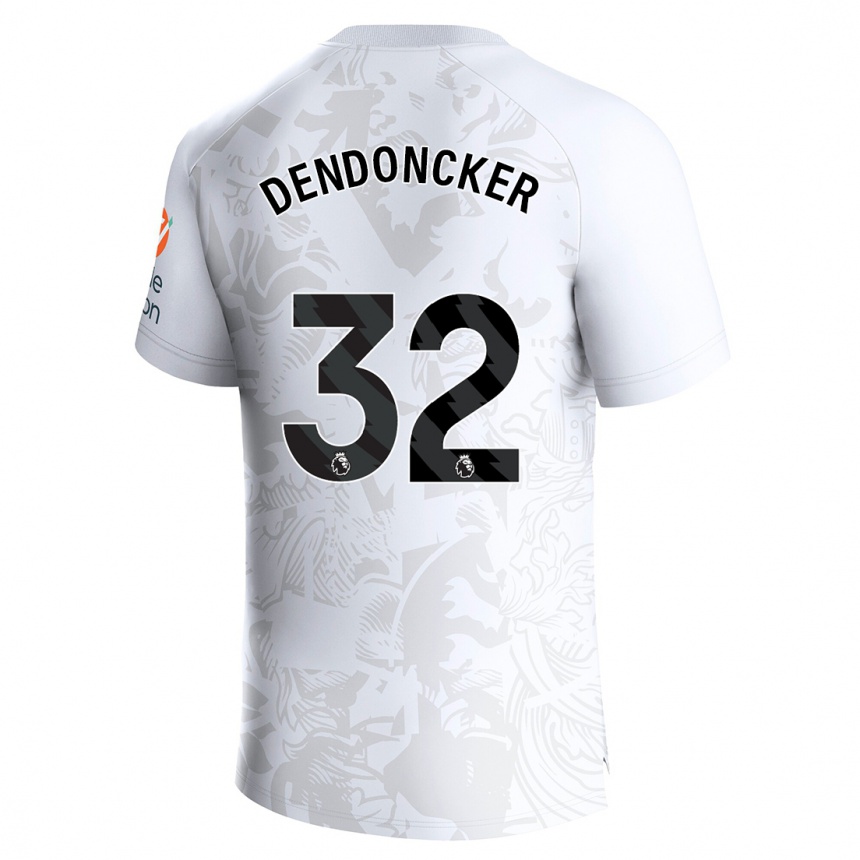 Niño Fútbol Camiseta Leander Dendoncker #32 Blanco 2ª Equipación 2023/24 México