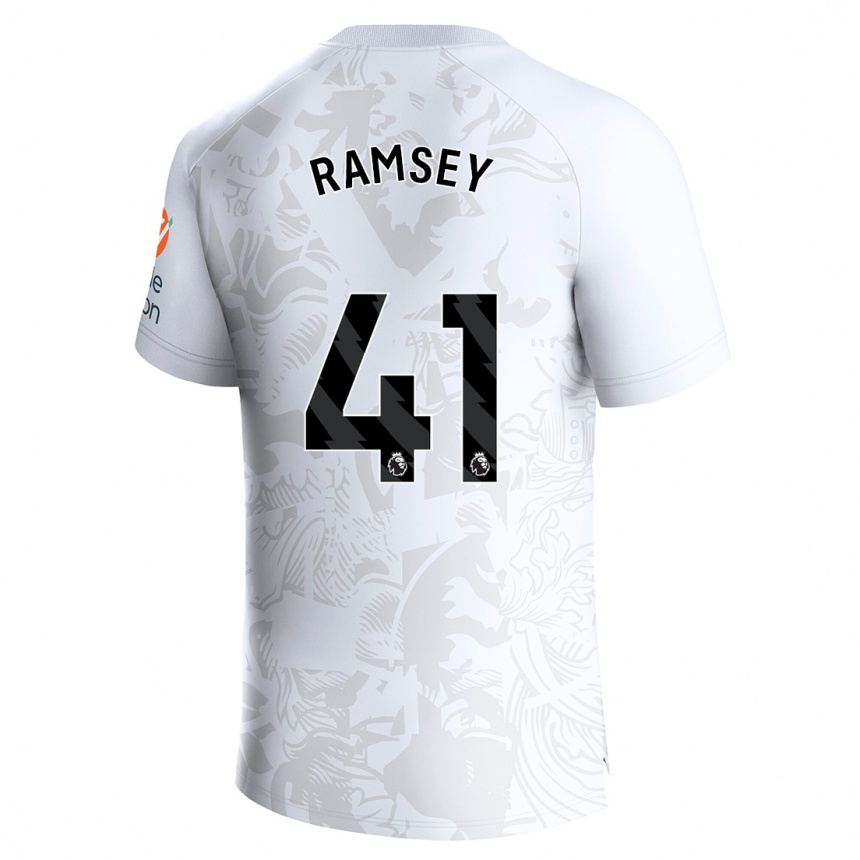Niño Fútbol Camiseta Jacob Ramsey #41 Blanco 2ª Equipación 2023/24 México